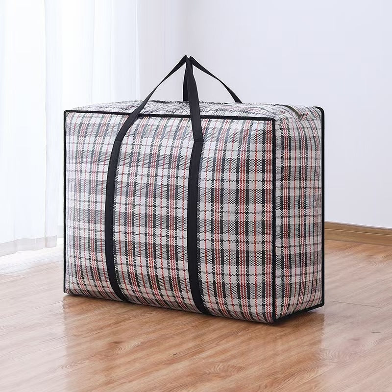 Large Capacity Foldable Woven Storage Bag for Quilts and Clothes