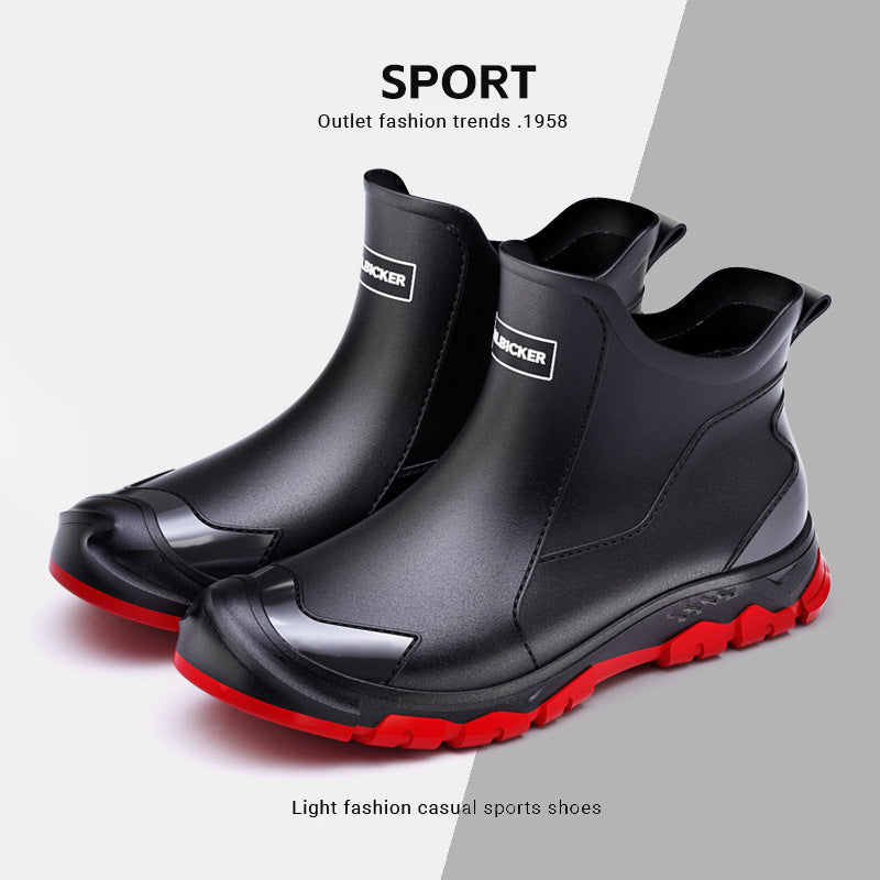 Outdoor wading rubber boots
