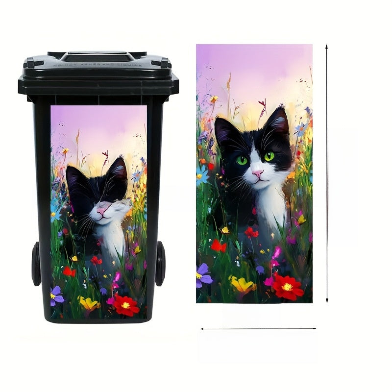 Self-Adhesive Waterproof Vinyl Trash Can Sticker teemdrop