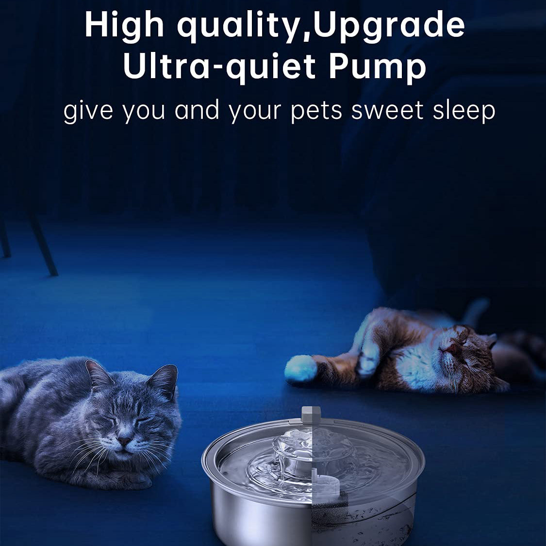 Open Fountain Pet Water Dispenser