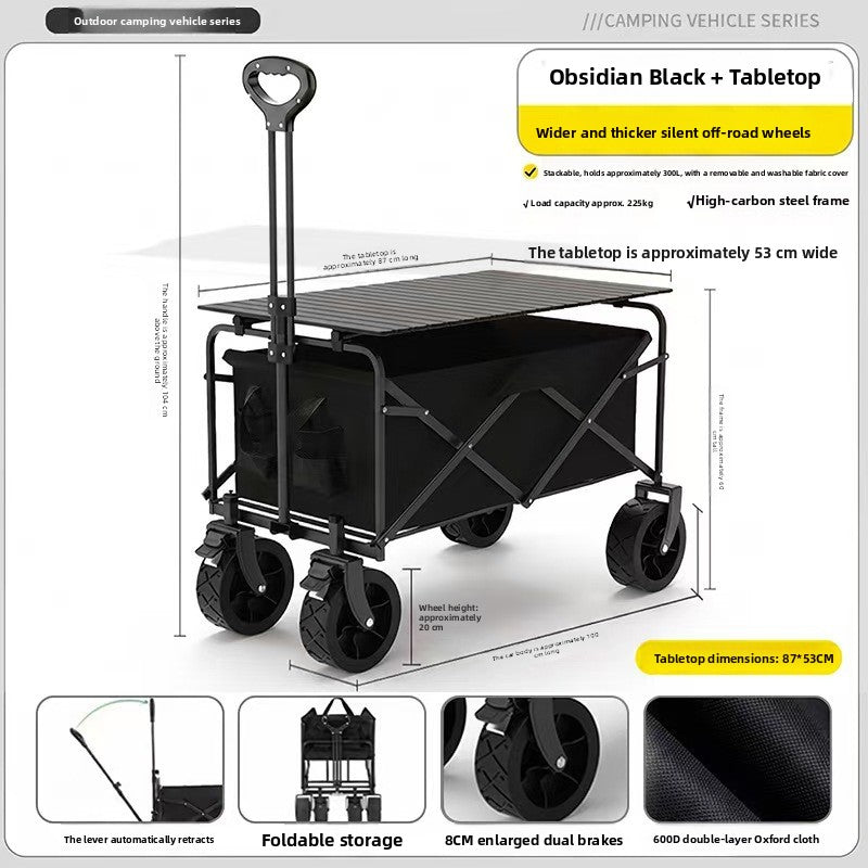 Outdoor folding trolley teemdrop