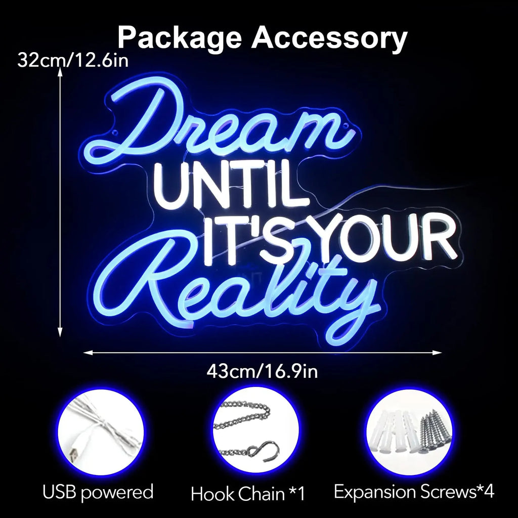 Custom LED Neon Sign Acrylic Decorative Light for Room Wedding Party teemdrop
