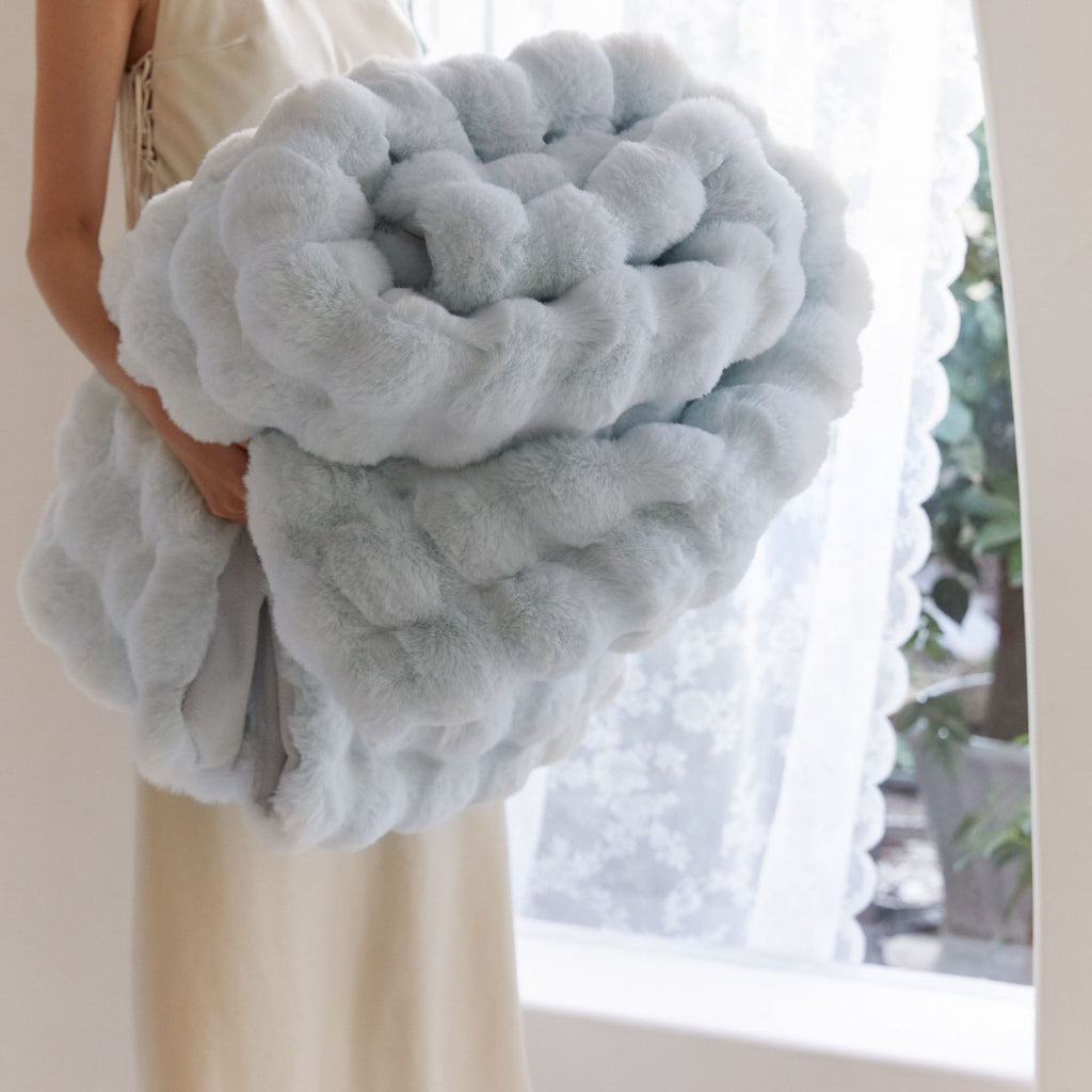 Rabbit blanket thick autumn and winter teemdrop