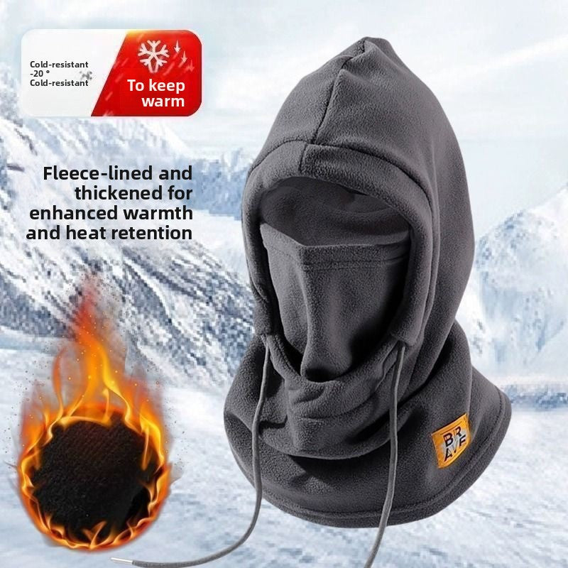 Warmth-Keeping Down Guarded Neck Hat