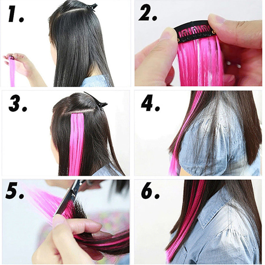 Ear-hook dye wig teemdrop