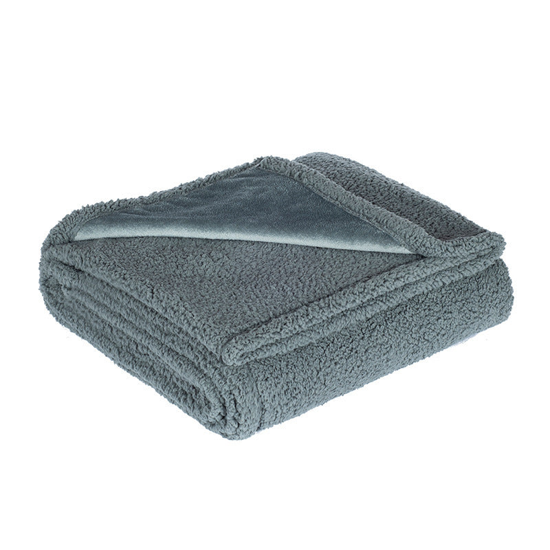 Waterproof Double-Sided Fleece Pet Blanket Machine Washable Thickened Comfort Mat teemdrop
