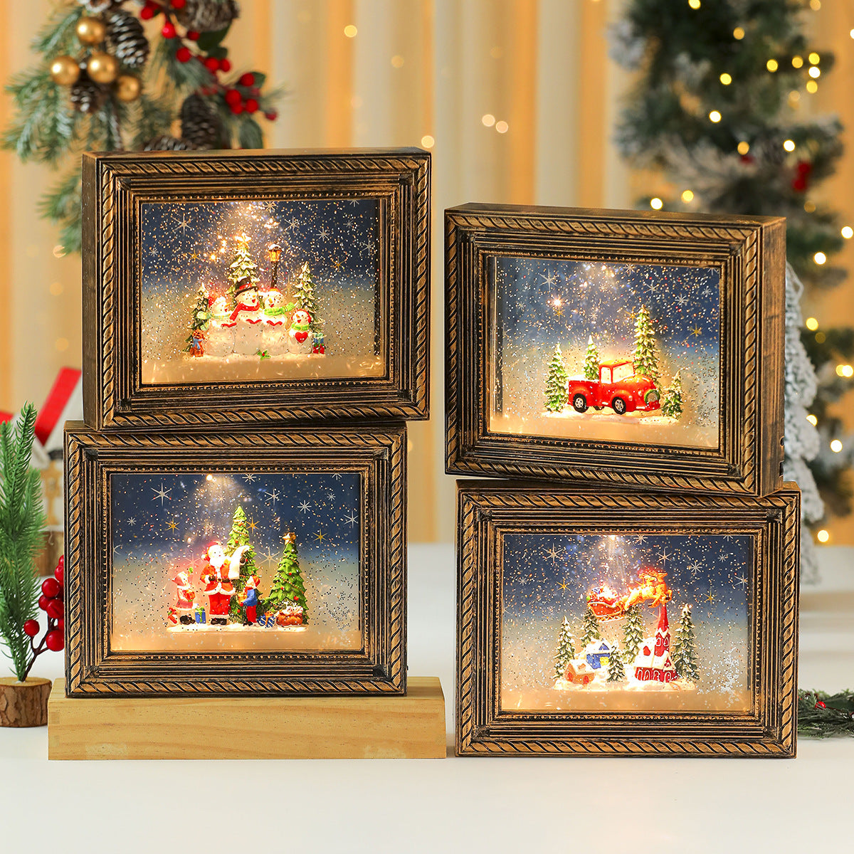 Christmas Musical Photo Frame with Lighting