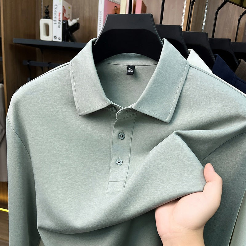 Mens Long Sleeve Polo Shirt