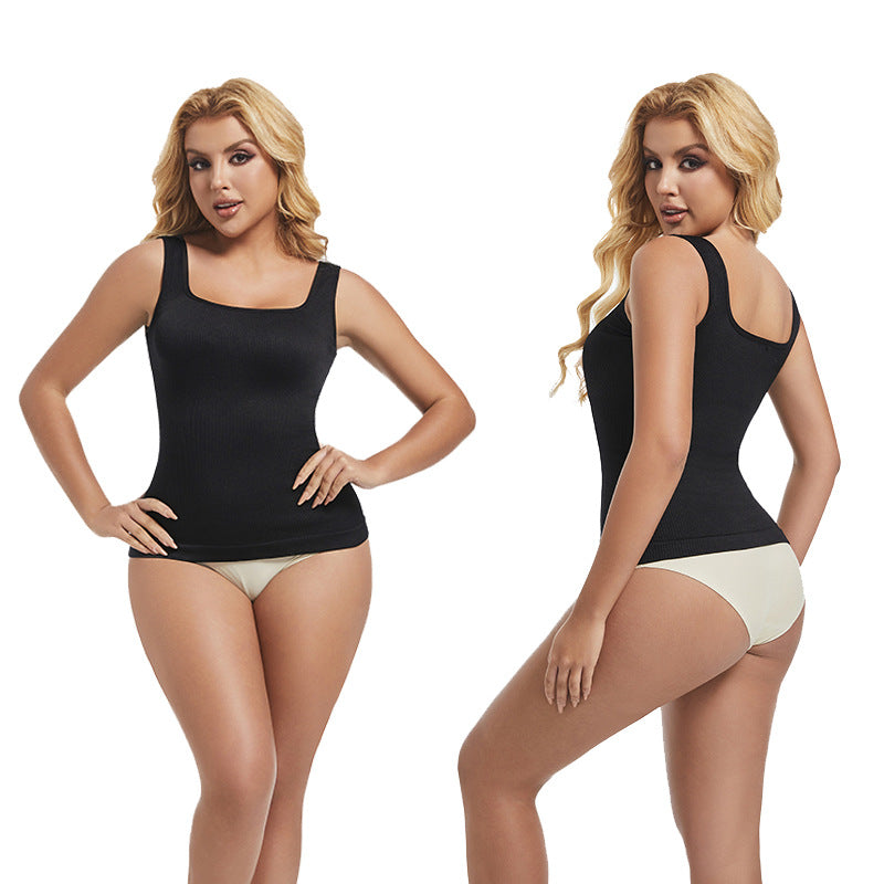Women Seamless Square Collar Tummy Control Body Shaping Vest teemdrop