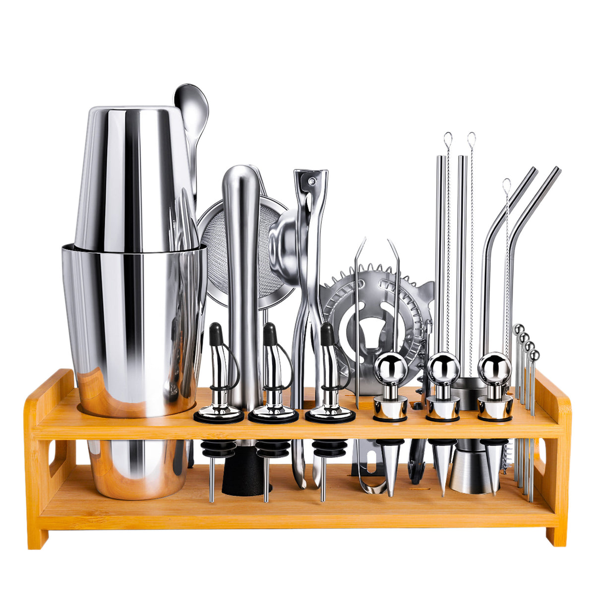 Shaker set with stand