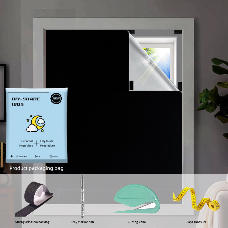 Sun-blocking fully opaque curtains