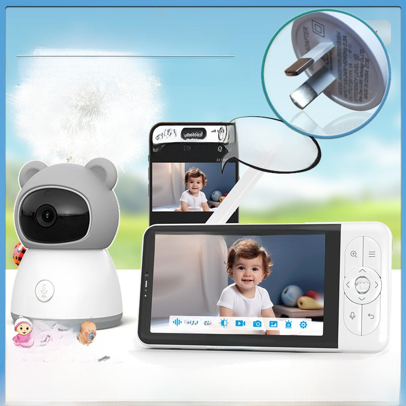 High-definition 5-inch baby monitor for remote monitoring teemdrop