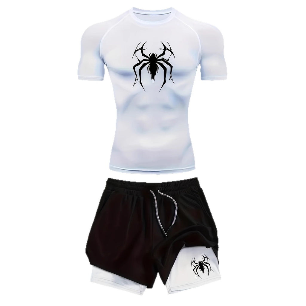 Men's Compression 2D Printed Quick Dry Fitness T-Shirt teemdrop