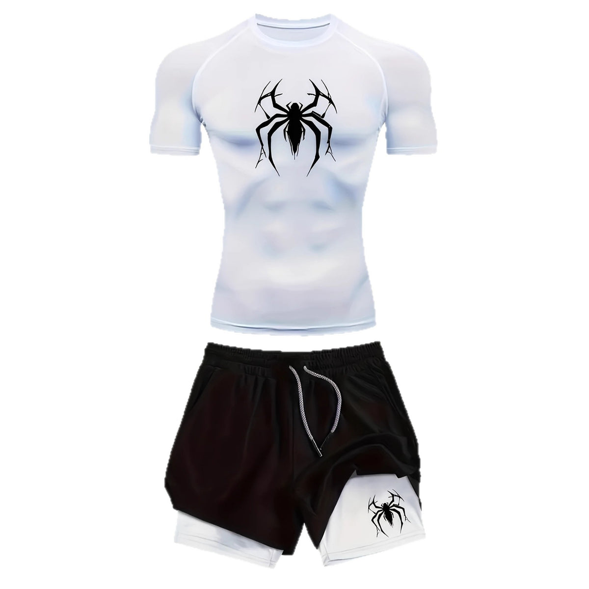 Men's Compression 2D Printed Quick Dry Fitness T-Shirt teemdrop