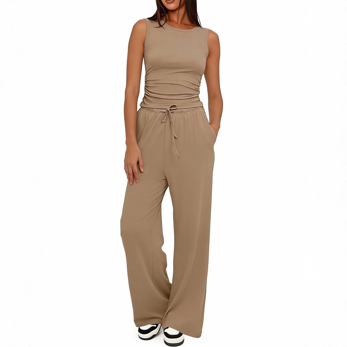 casual wide-leg pants teemdrop