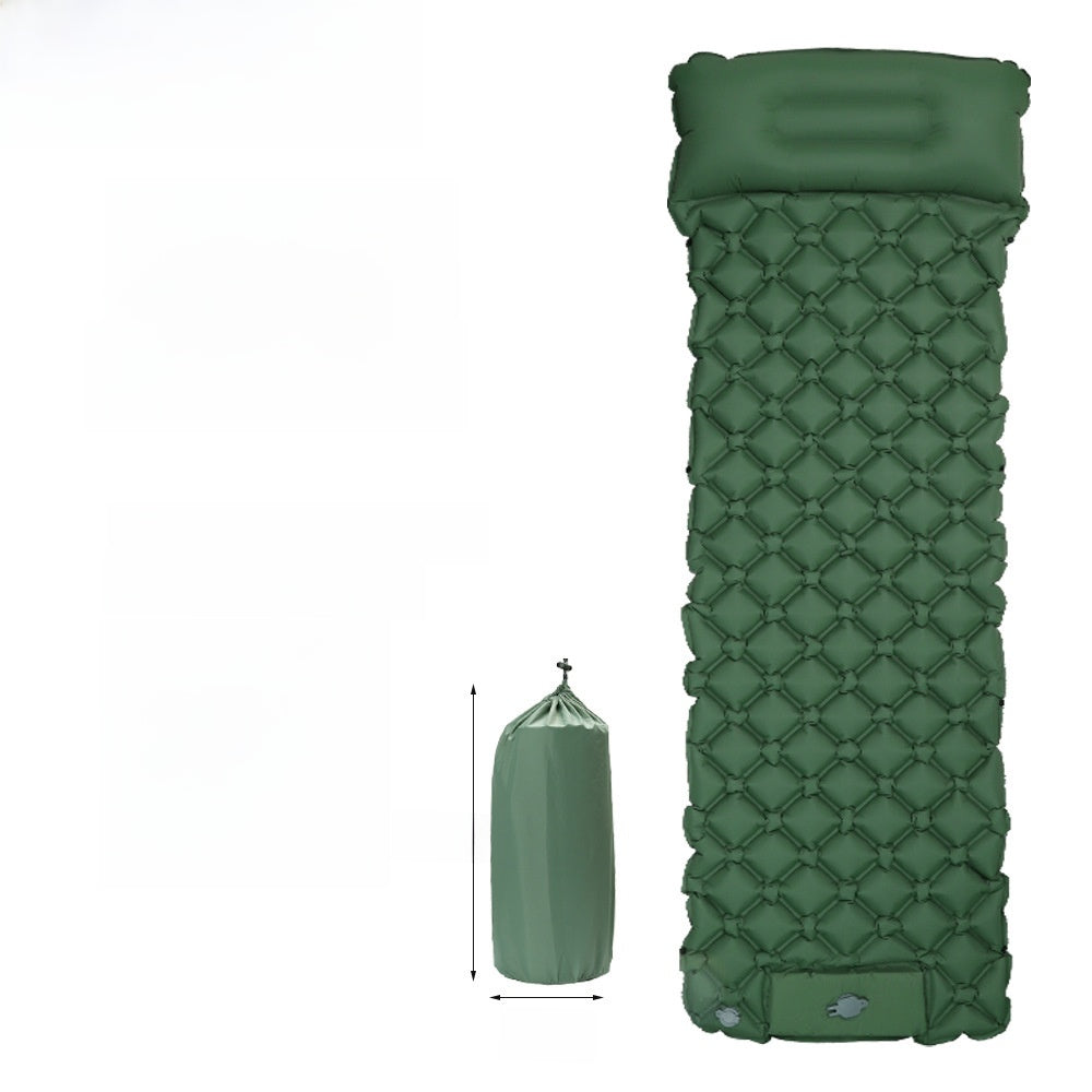 Ultra-Light Foot-Operated Automatic Inflatable Camping Mattress with Pillow teemdrop