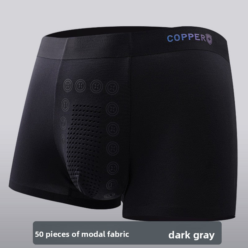 Men's Modal Antibacterial Seamless Boxer Briefs