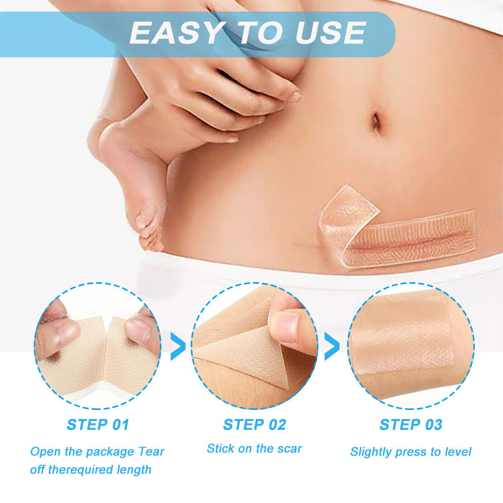 Invisible skin color burn scar care