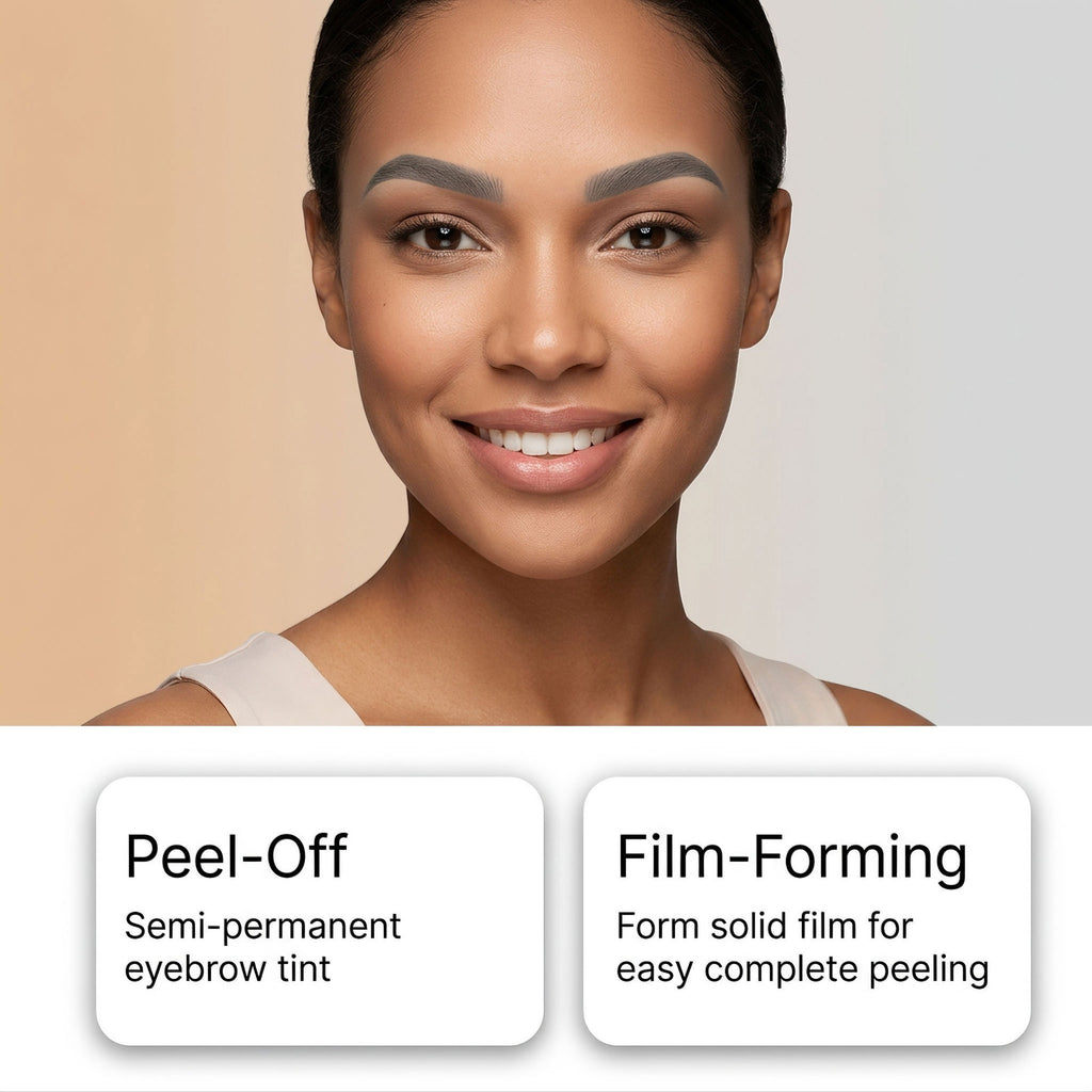 Peel-off eyebrow tint