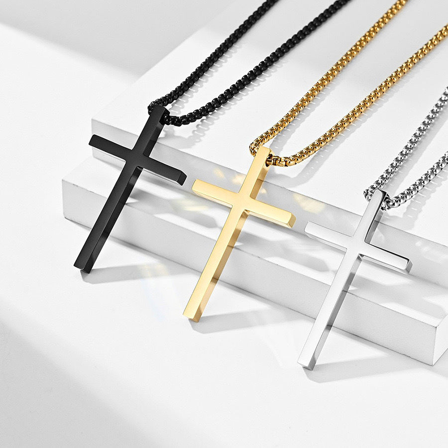 Simple Cross Alloy Necklace