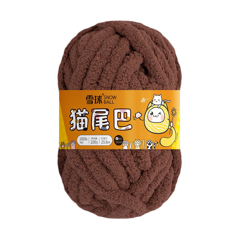 Thick Woolen Ribbon Yarn for Hand Knitting