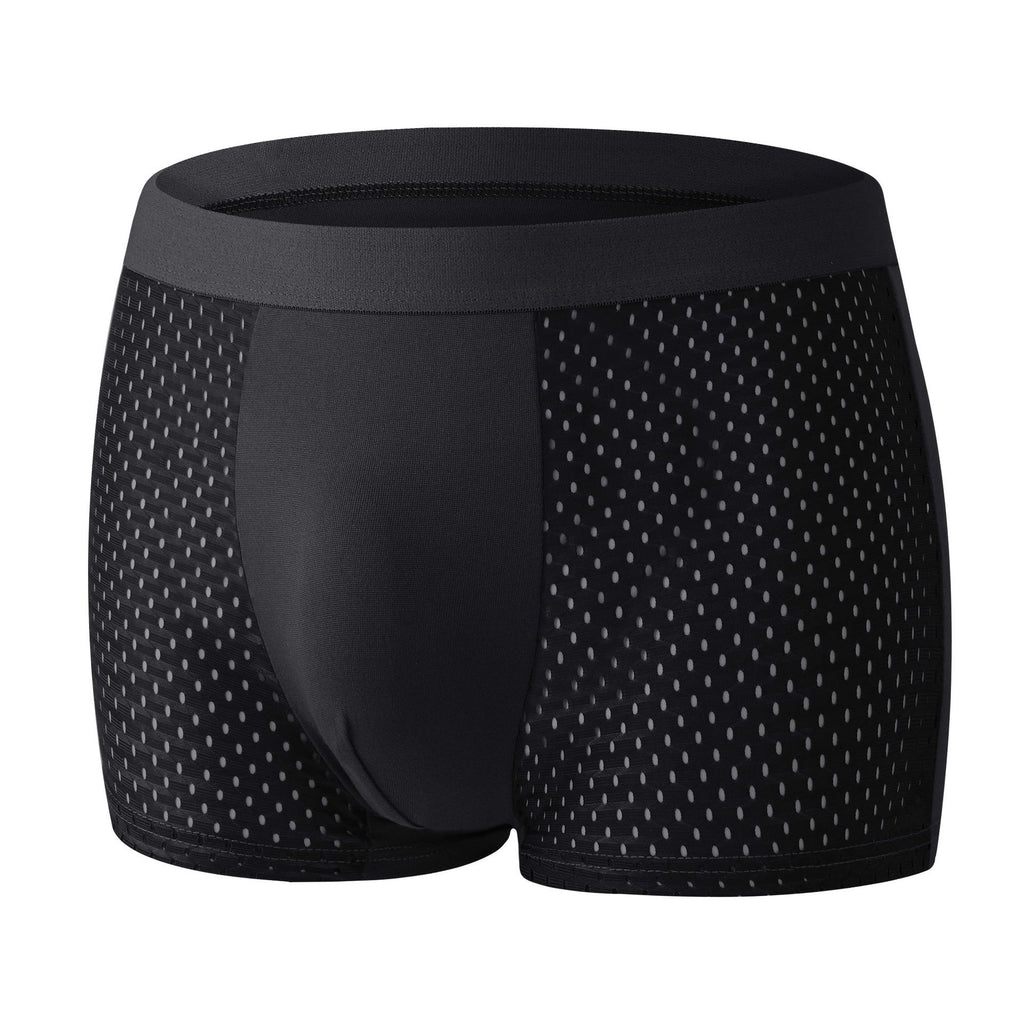 Men Ice Silk Boxer Briefs Breathable Cooling Thin Underwear teemdrop