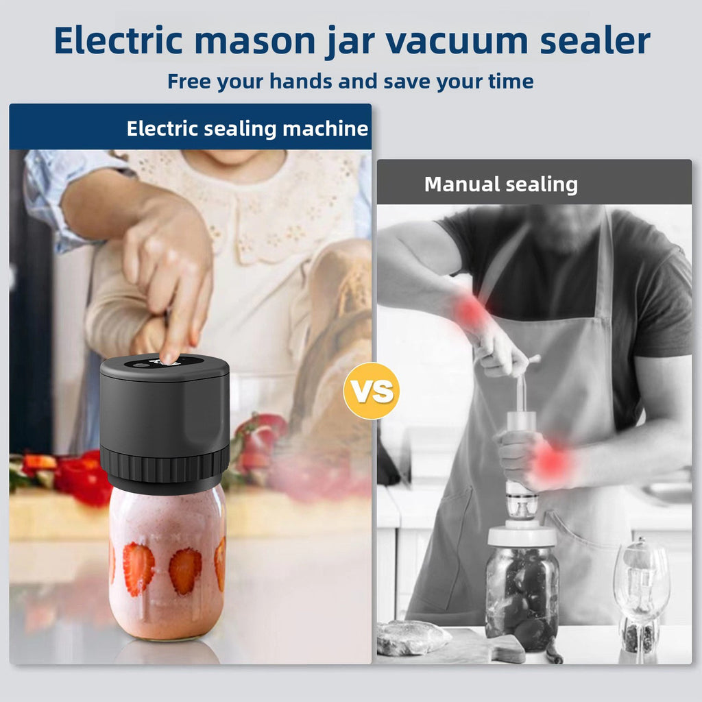 Electric Mason Jar Vacuum Sealer Kit teemdrop
