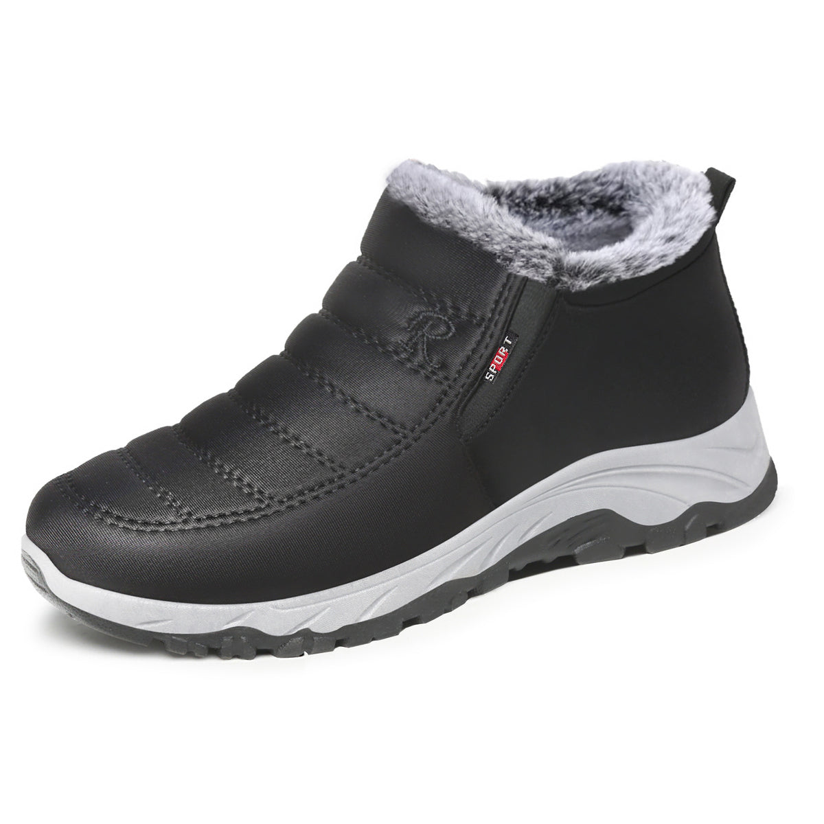 Men Winter Plus Velvet Warm Snow Boots Casual Short Booties teemdrop
