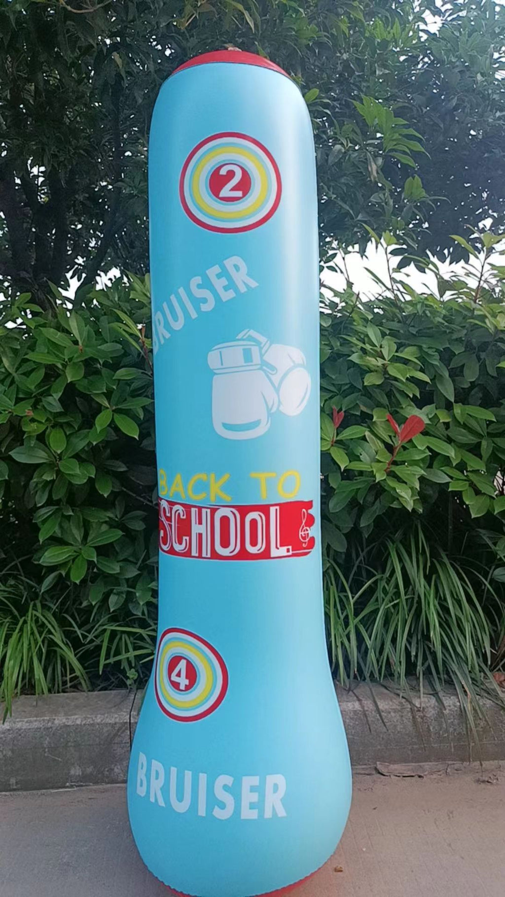 Inflatable Punching Bag with Digital Targets teemdrop