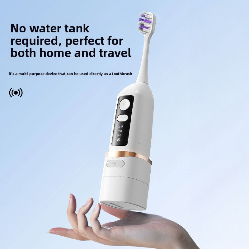 Two-in-one household waterproof ultrasonic toothbrush
