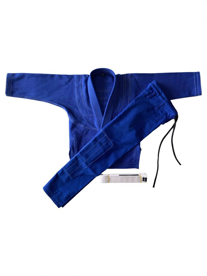 Brazilian Jiu-Jitsu Gi 100% Cotton BJJ Uniform Set with Belt for Competition and Training teemdrop