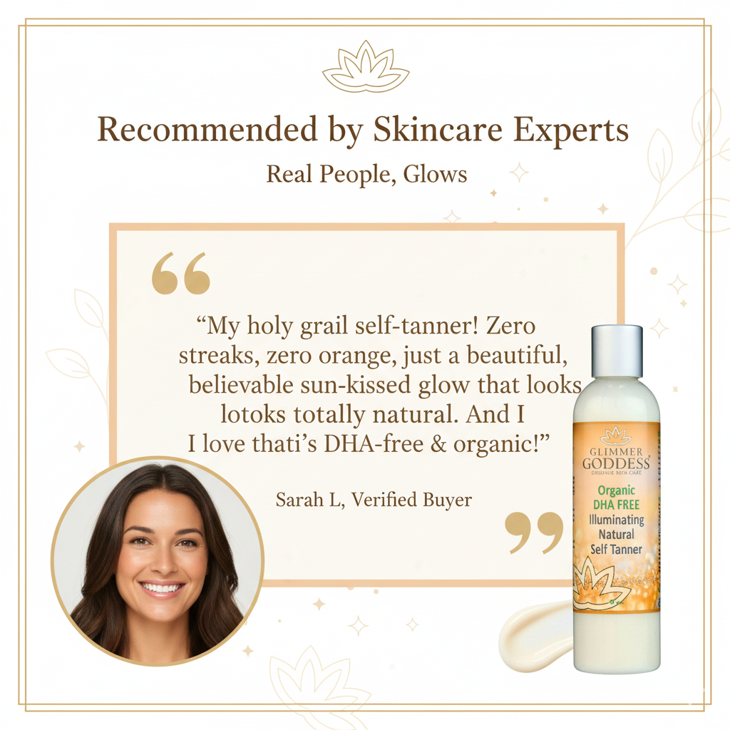 DHA Free Self Tanner for Sensitive Skin – Glow DC-Glimmer Goddess®
