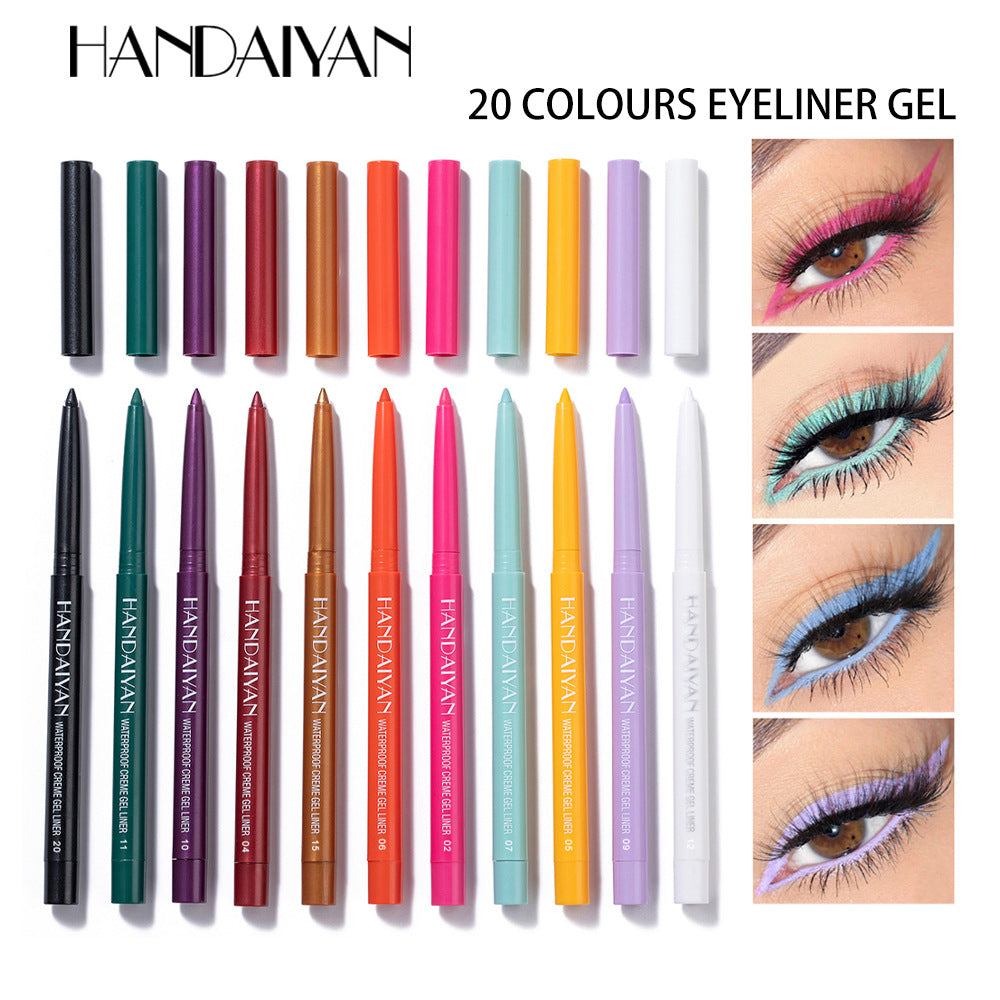Colorful Waterproof Eyeliner Gel Pen teemdrop