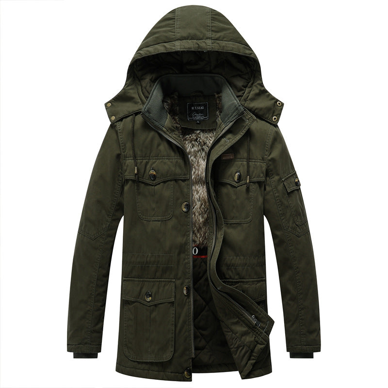 Winter Fleece Lined Mens Work Jacket