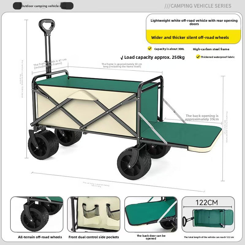 Outdoor folding trolley teemdrop