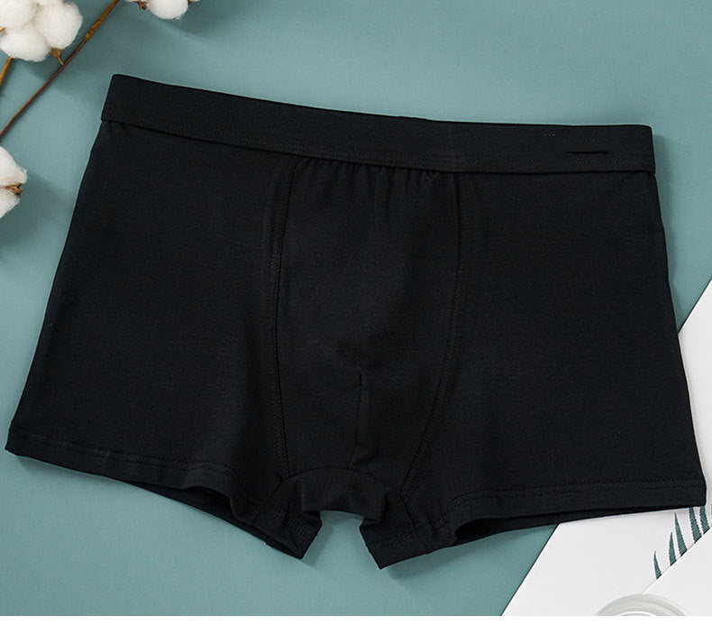 Men's Pure Cotton Antibacterial Loose Boxer Briefs