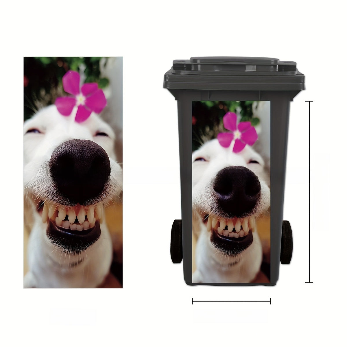 Self-Adhesive Waterproof Vinyl Trash Can Sticker teemdrop