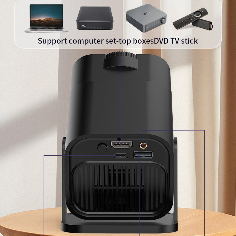 Mini Wired Projector for Home Use
