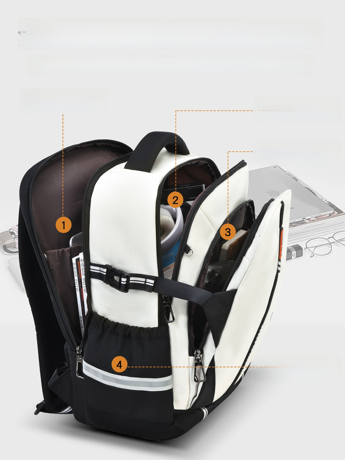 Spine-protecting school backpack for middle school students teemdrop