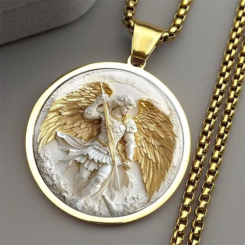 Saint Raphael Archangel Stainless Steel Necklace