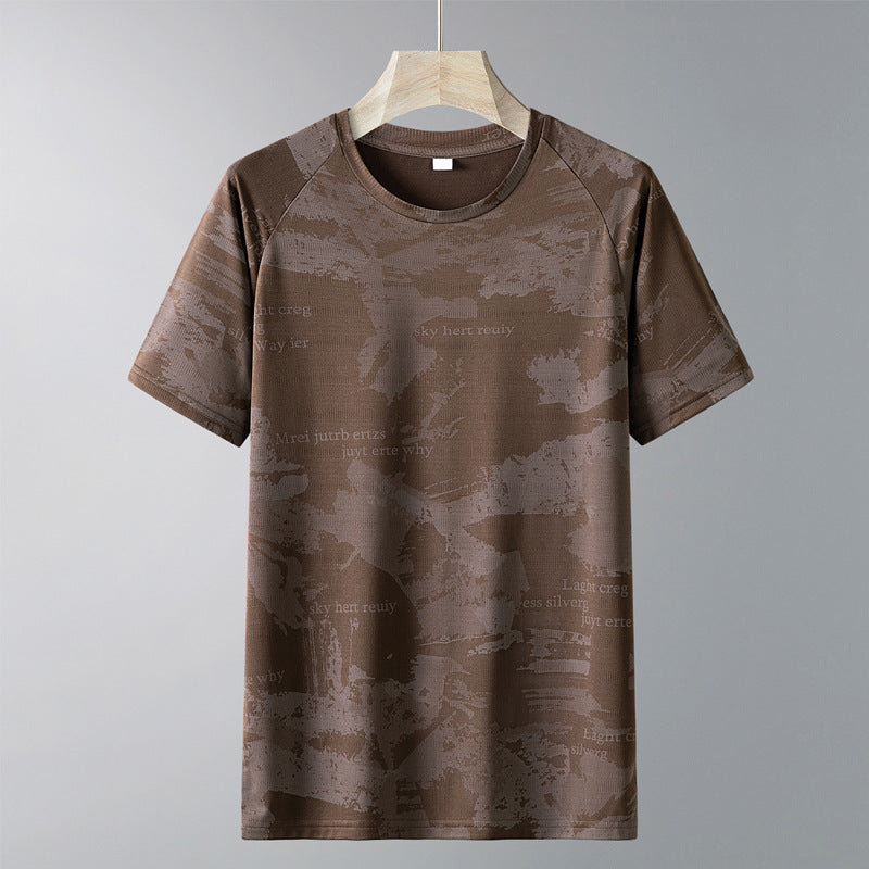 Men's Quick-Dry Ice Silk Camouflage Short Sleeve T-Shirt teemdrop