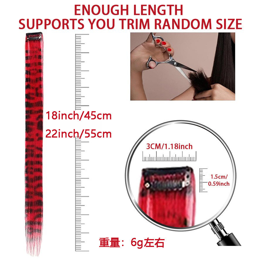 Ear-hook dye wig teemdrop