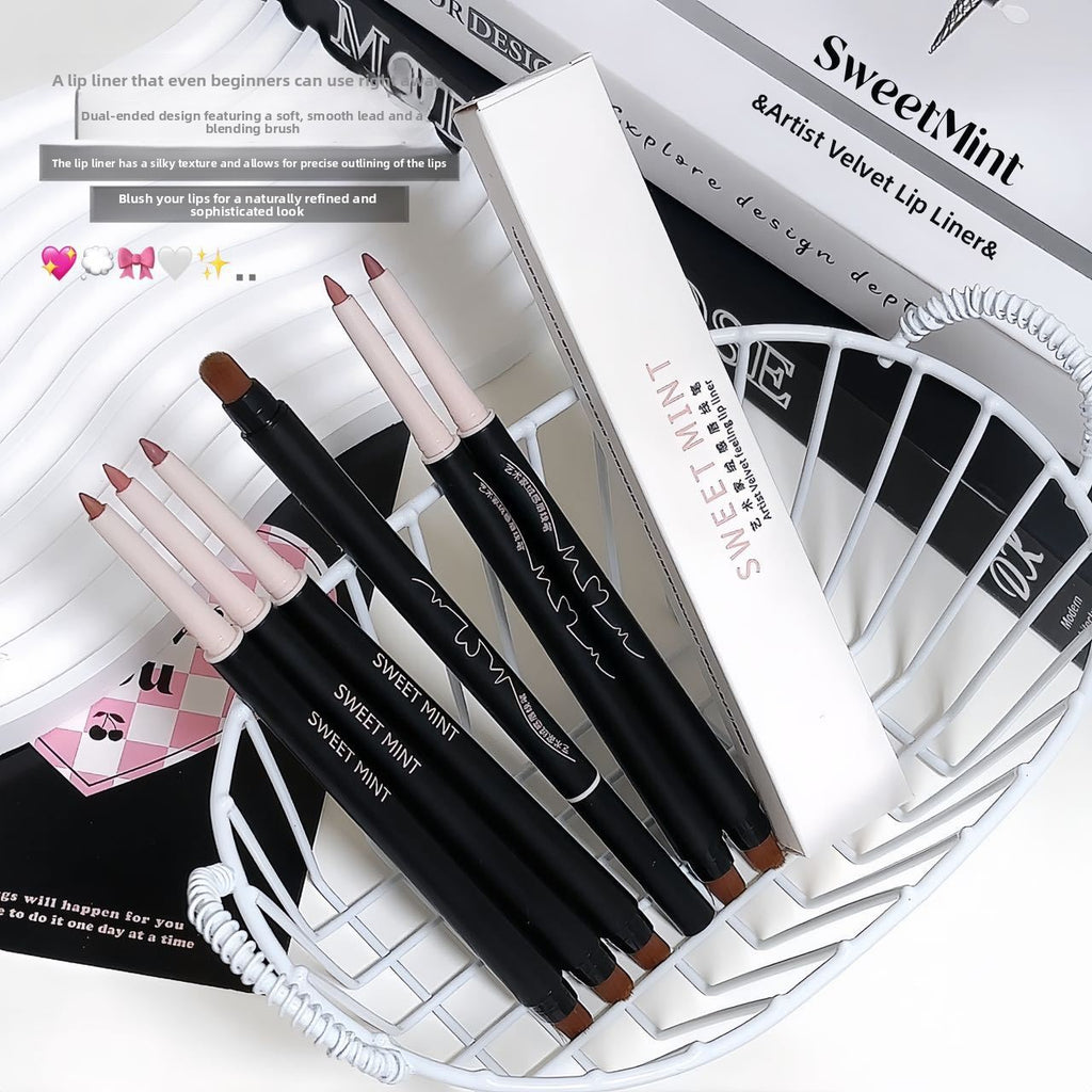 SWEETMINT Dual-Ended Waterproof Matte Lip Liner and Brush teemdrop
