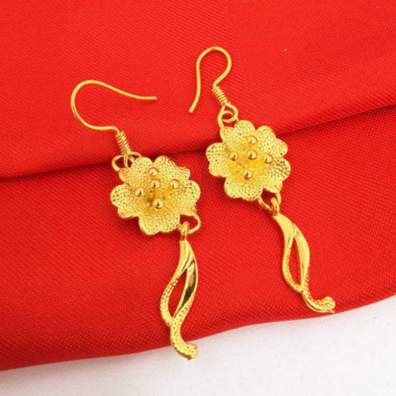 Women's Gold-Plated Alloy Earrings