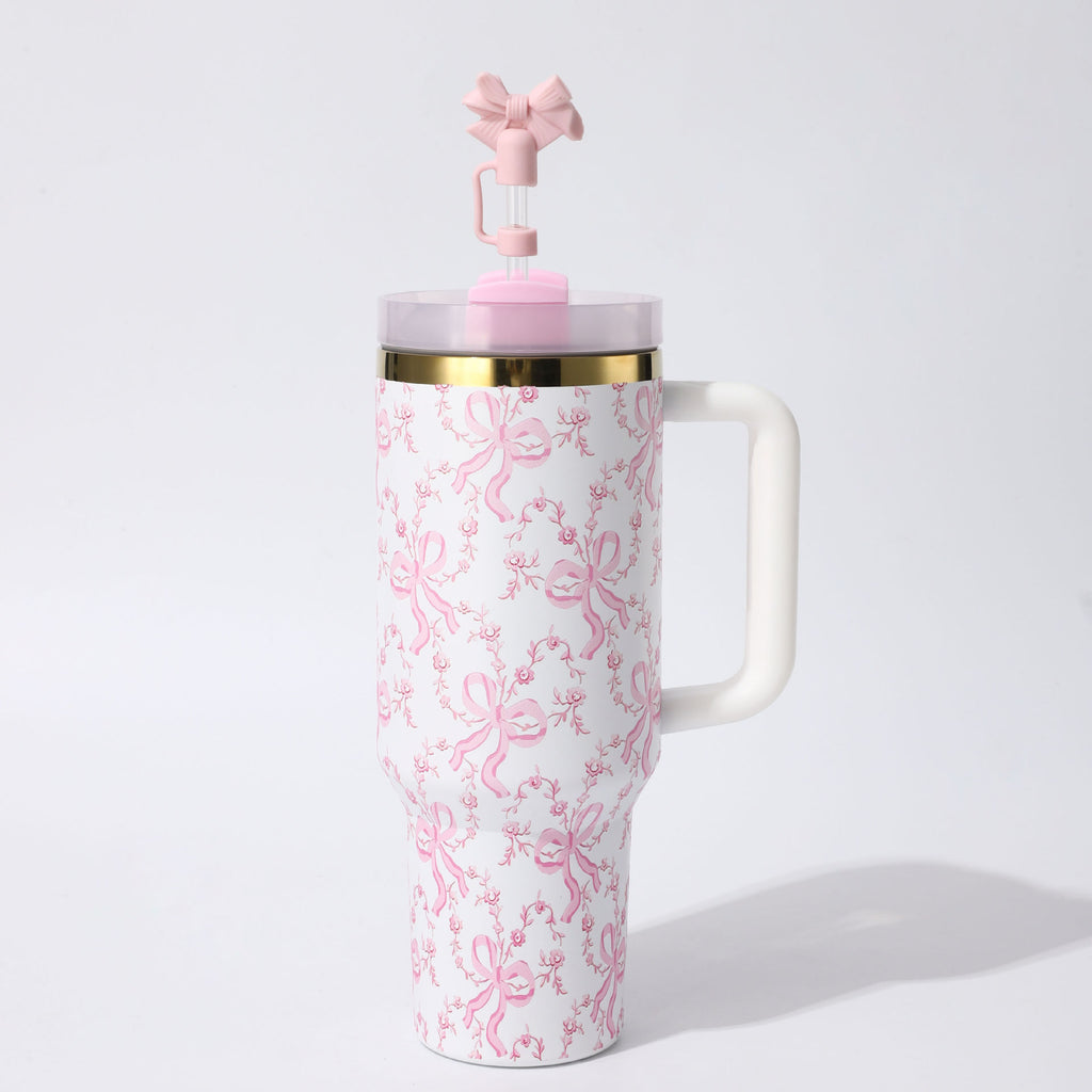 Floral Insulation Cup with Handle