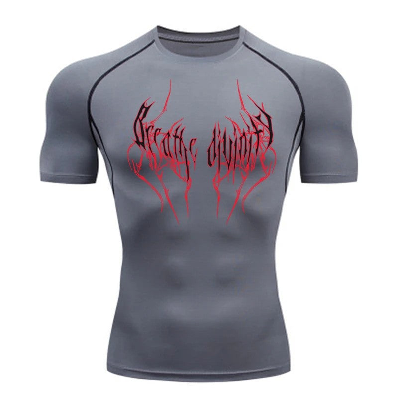 Men's Short Sleeve Compression Running T-Shirt teemdrop