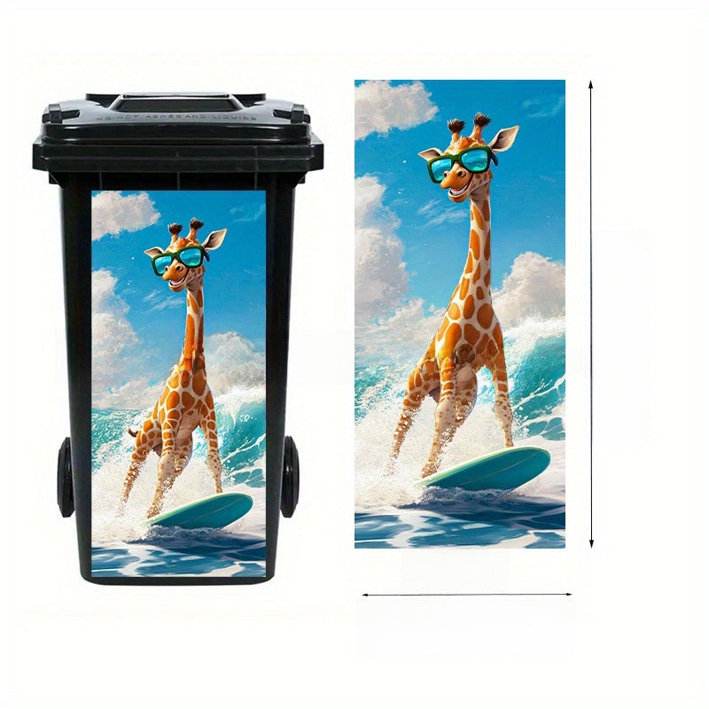 Self-Adhesive Waterproof Vinyl Trash Can Sticker teemdrop