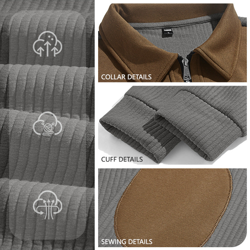 autumn and winter zip-up sweatshirt teemdrop