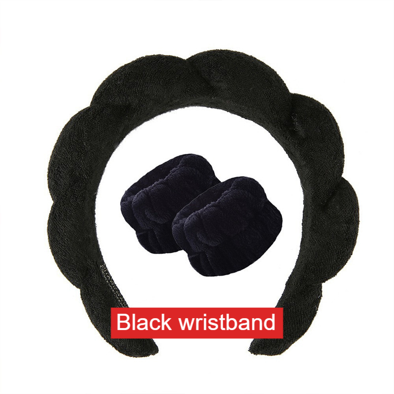 Lady's velvet sponge hairband teemdrop