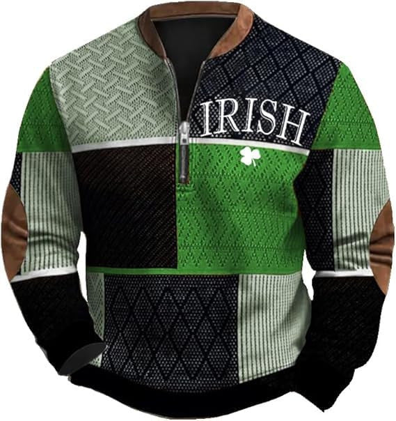 Fashion half-zip men's sport shirt
